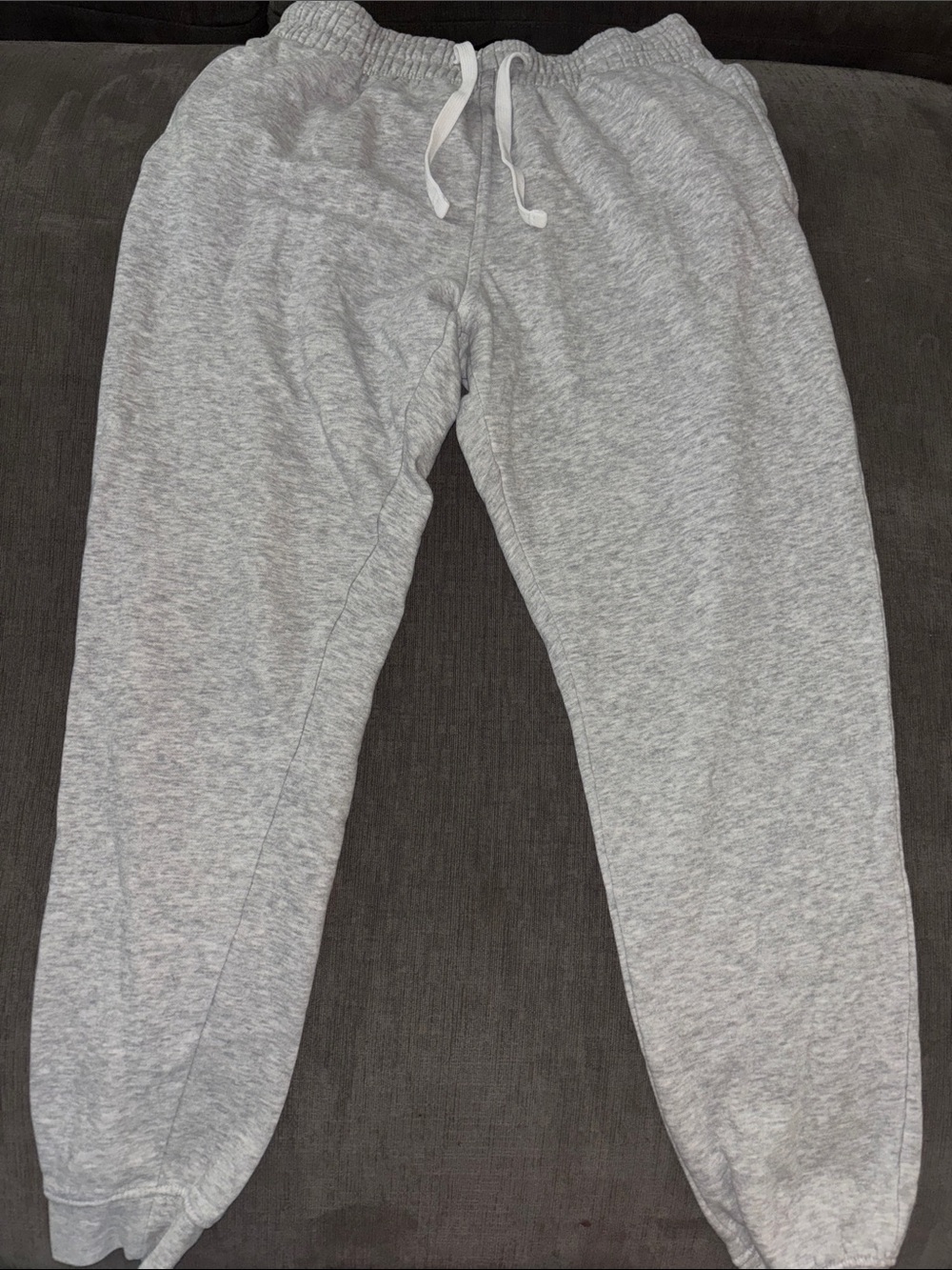 H&M Light Gray Men's Jogger Sweatpants with Drawstring